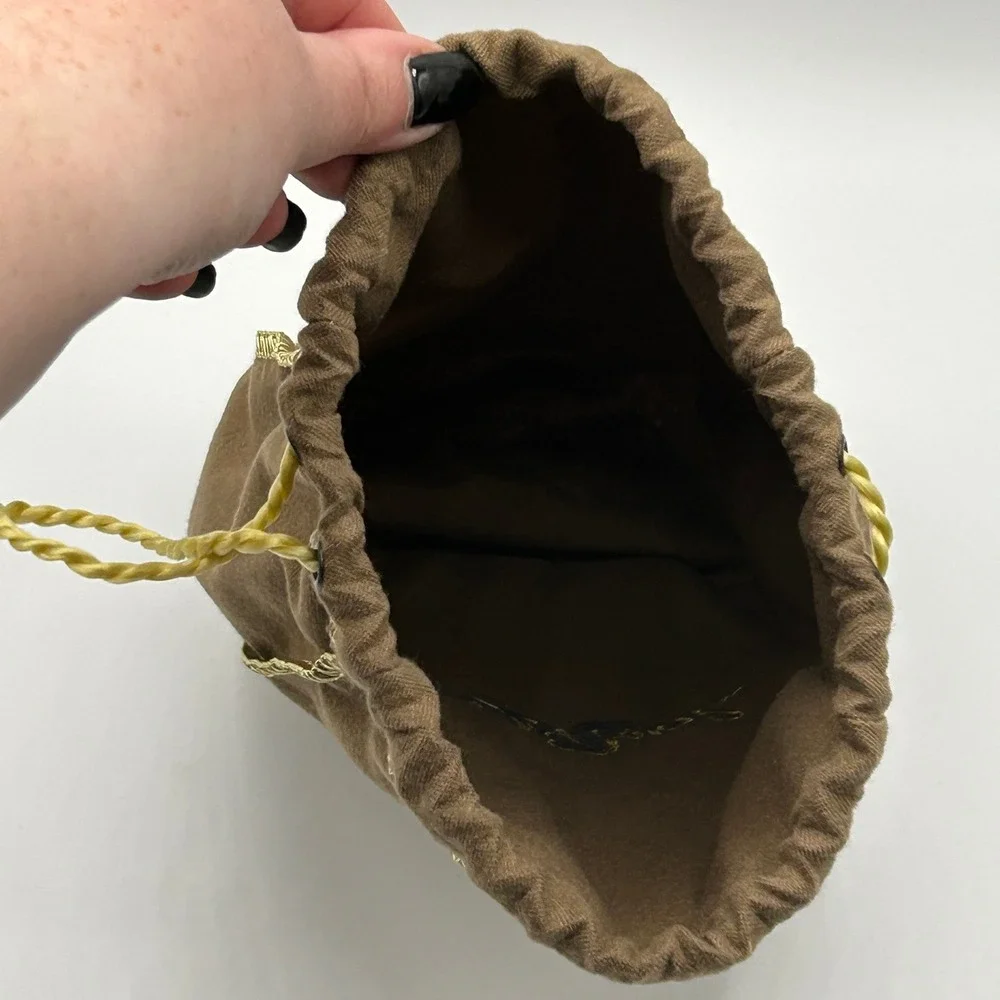 Crown Royal Bag Brown Gold Drawstring Whiskey Liquor Bottle Pouch Collectible